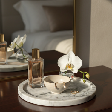 Bandeja Circular de Mármol