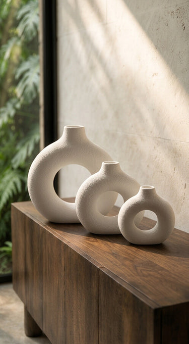 Grand Circle Vase - Jarrones - La Cassa Mia
