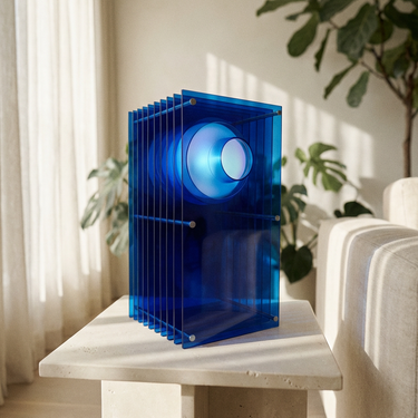 PRISMA Acrílico · Lámpara de Mesa - Azul - La Cassa Mia