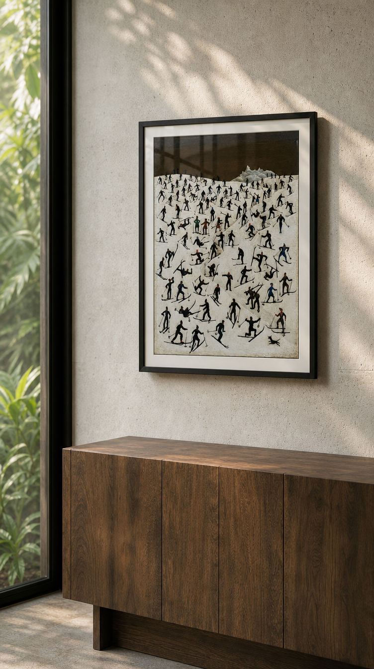 Skiing — Poster Decorativo