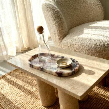 Bandeja Oval de Mármol