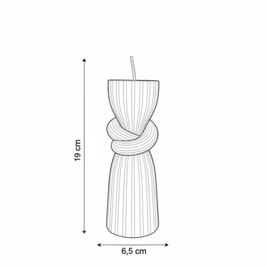 Knot Column Candle