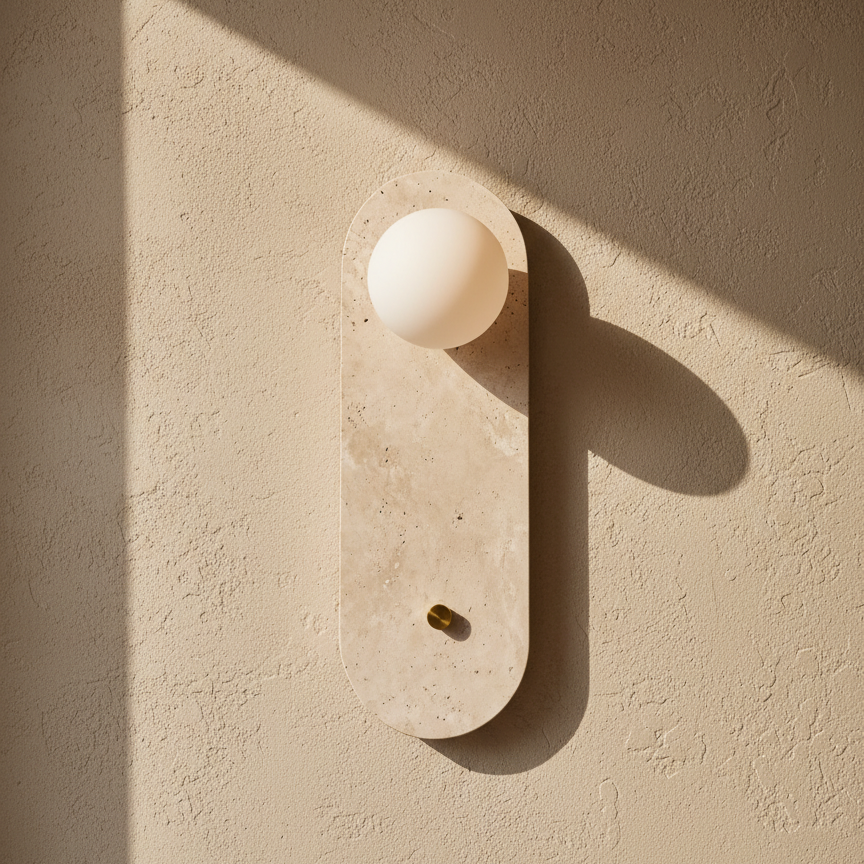 Lumen Oval Travertino de muro