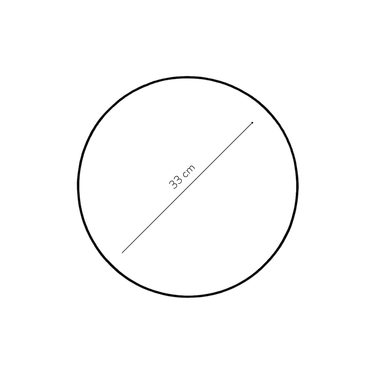 Bandeja Circular Carbón - Bandejas - La Cassa Mia