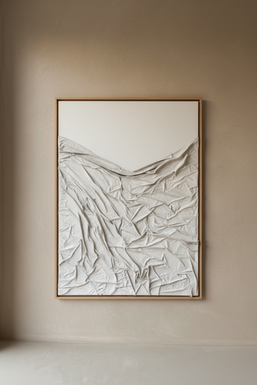 Blanc - Arte en Tela - 120x150, Madera - La Cassa Mia