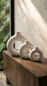 Grand Circle Vase - Jarrones - La Cassa Mia