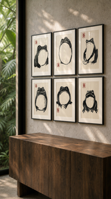 Japan Frogs - Set de 6 - Arte - La Cassa Mia