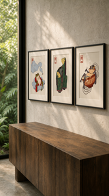 Las Ranas - Triptico decorativo - Arte - La Cassa Mia