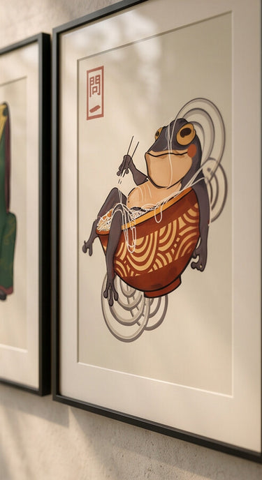 Las Ranas - Triptico decorativo - Arte - La Cassa Mia