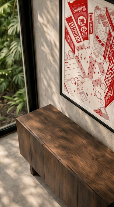 Shibuya in Red - Poster Decorativo - Arte - La Cassa Mia