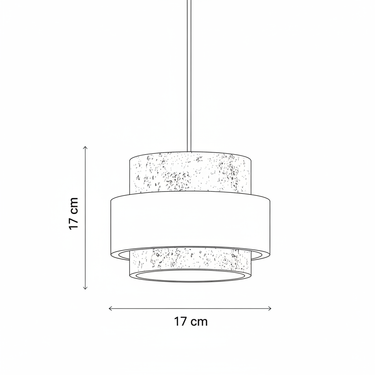 Pietra Travertino Núcleo · Colgante